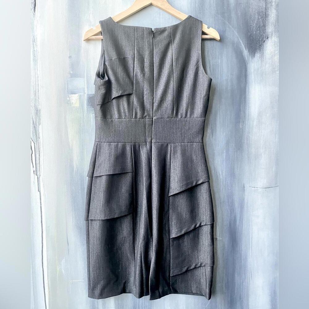 Calvin Klein Asymmetrical Tiered Sheath Mini Dress Size 4 - Picture 6 of 9